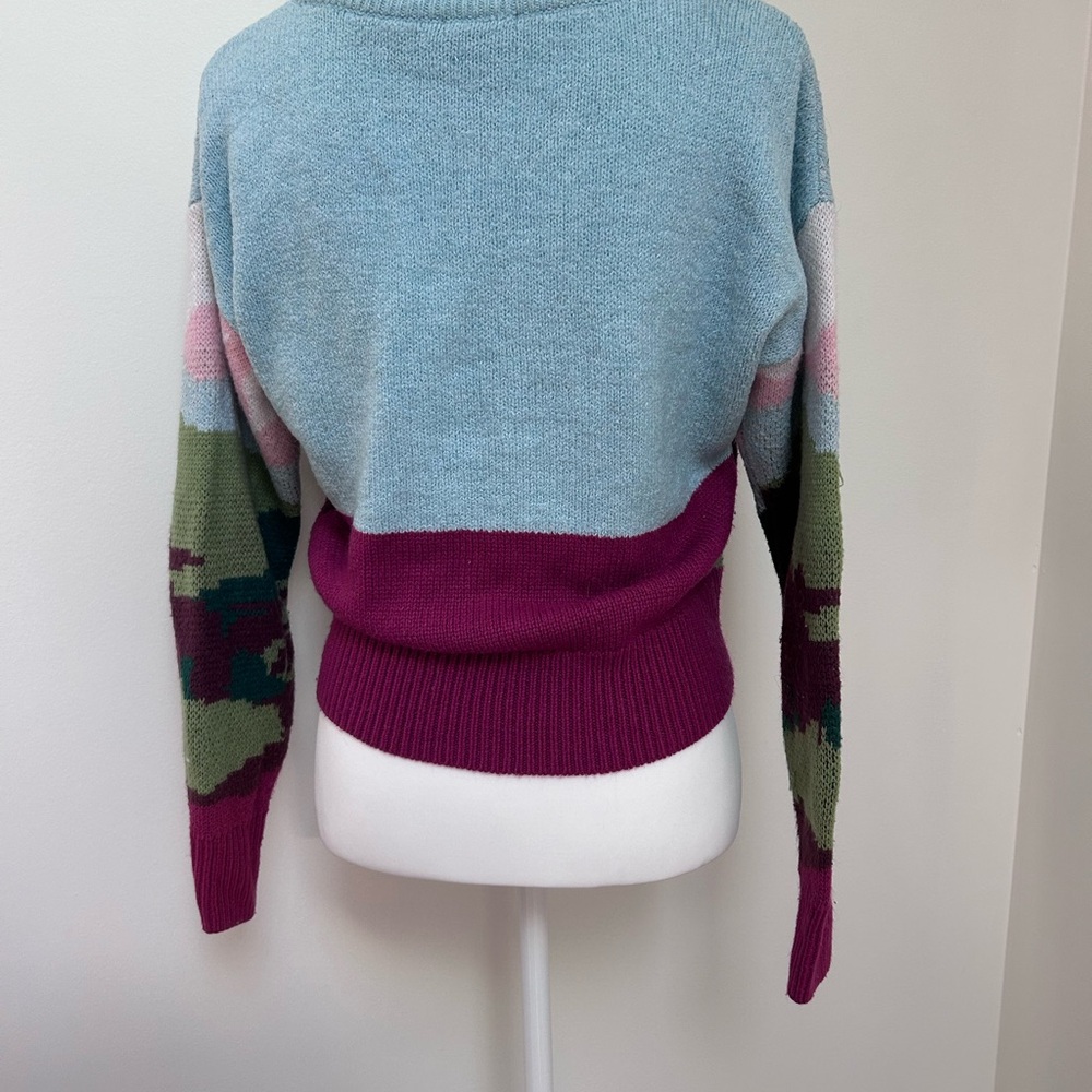 Colorful Landscape Pattern Sweater - Picture 3 of 5